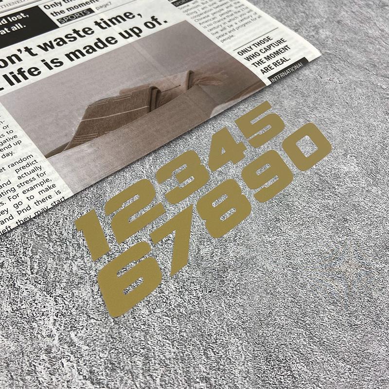 1SET Number 1234567890 Motorcycle Stickers Waterproof Motorbike Fuel Tank Electric Scooter Vinyl Decals Durable Laptop Decors