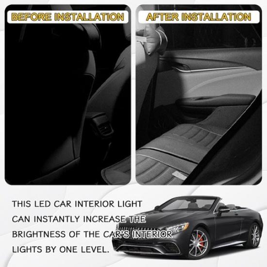 24PCS LED Interior Car Lights, Interior Car Lights Dome Light Set T10 31 mm Pink