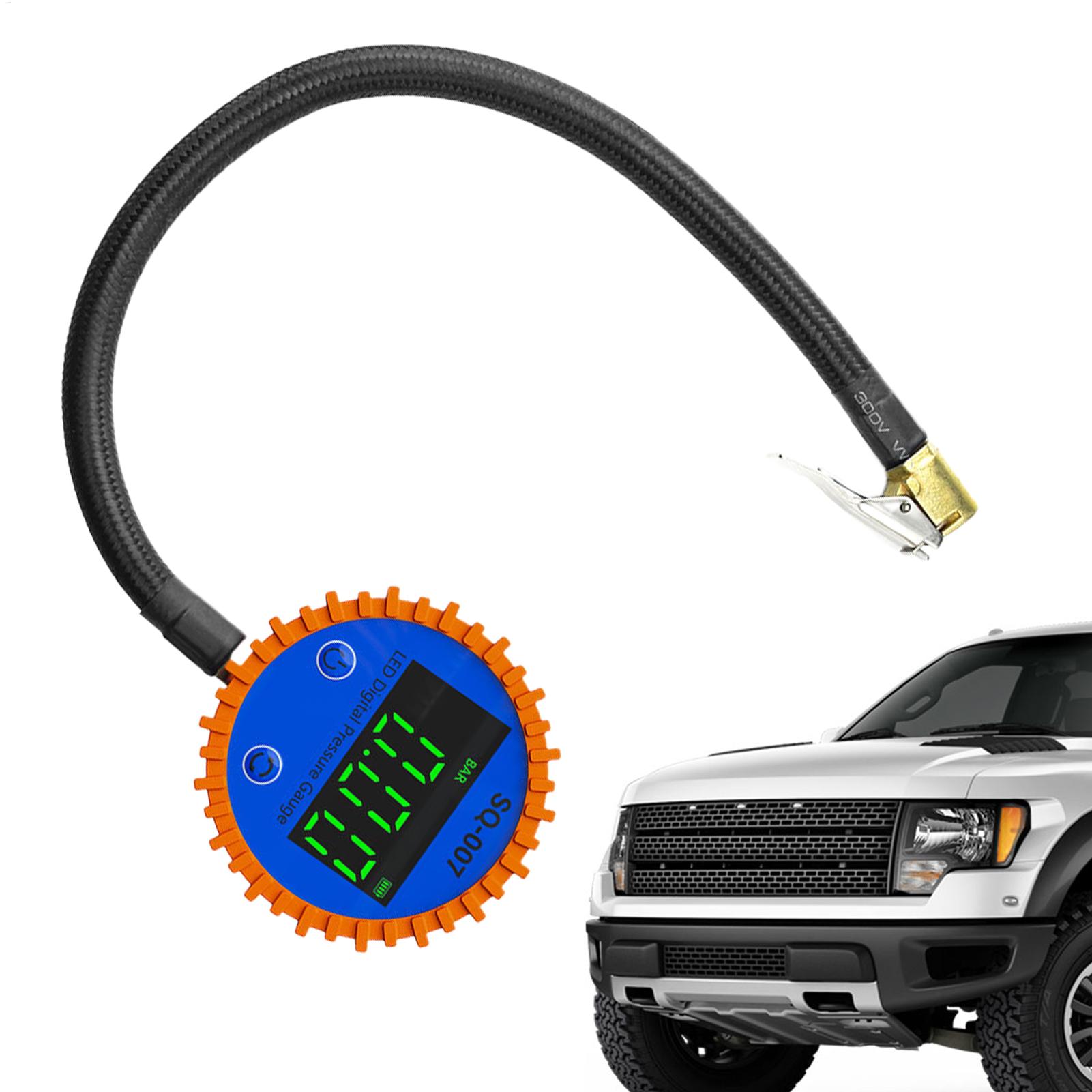 

Air Gauge Tire Pressure Digital Heavy Duty Quick Connect Digital Tire Pressure Gauge Inflator For Trailer RV Truck Automotive China Mainland