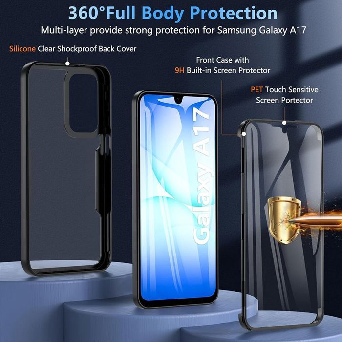 Protective Case - BOOLING - for Samsung Galaxy A17 5G/4G - Rigid - Shockproof - Black