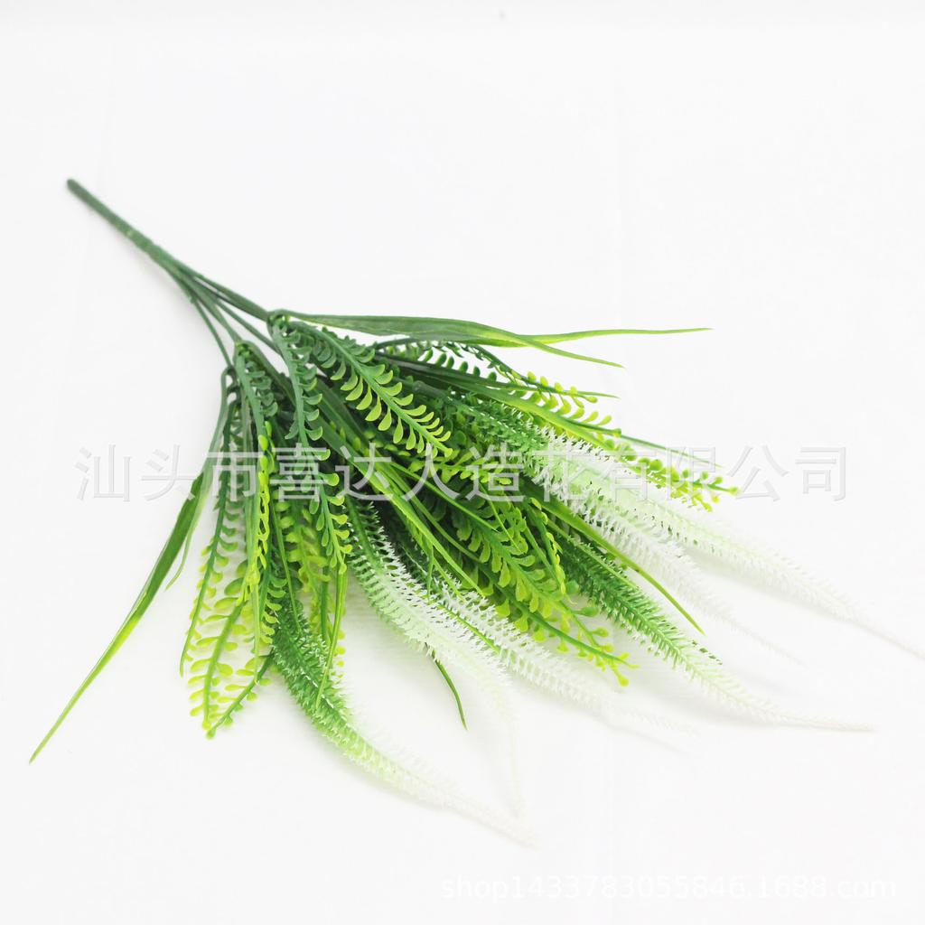 Artificial Plant 7 Heads Nine-Tailed Grass Spring Grass Houndstail Artificial Flower