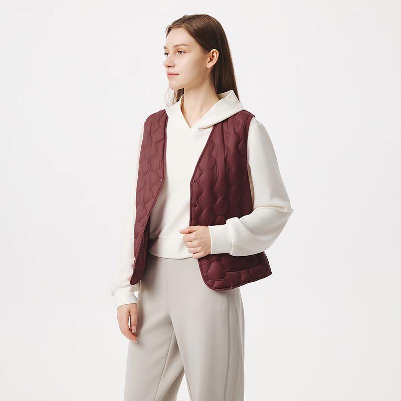 Tanboer Women's Solid Color Lightweight Down Vest TB5330112Z