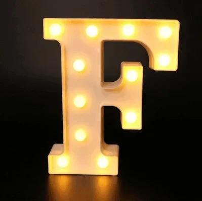 Wedding Decorative Name Number letters LED Lights Luminous Number Lamp Party Baby Bedroom Decoration Home Night Light