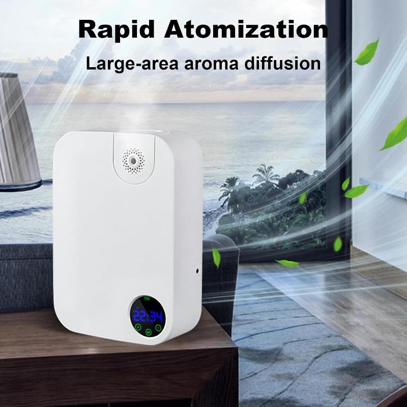 Smart Scent Air Machine with Touch Control, Large Coverage, Wall-Mount Waterless Aroma Diffuser for Home Hotel(Color:White)