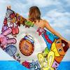 Happy Tree Friends Cartoon Bath Towel Microfiber Soft Water Absorbing Breathable For Girl Kids Decorative Cartoon Beach Towel