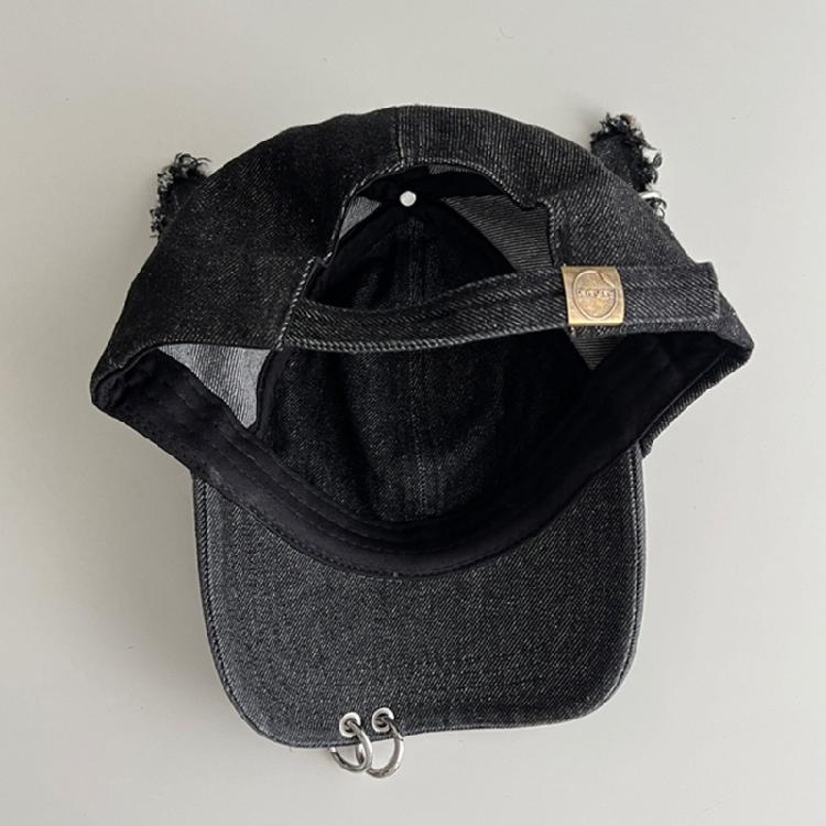 Distressed Dog Ear Baseball Hat 2000s Vintage Baseball Hat Breathable  Hat Long Brims Hiphop Dancing Hat for Adult