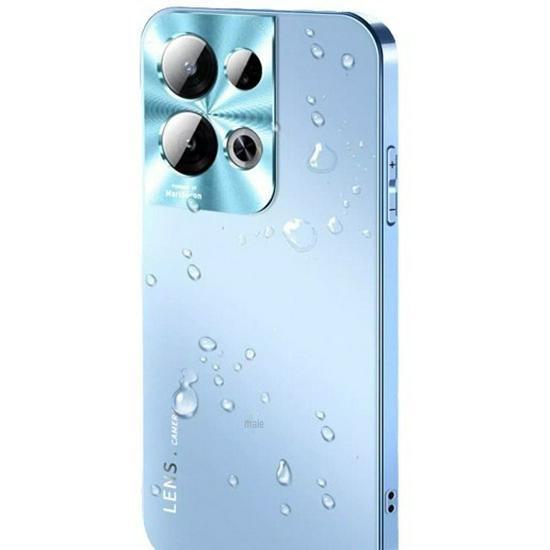 Reno8Pro frostet telefondeksel med metalllinsedeksel for Reno9/10/11/12