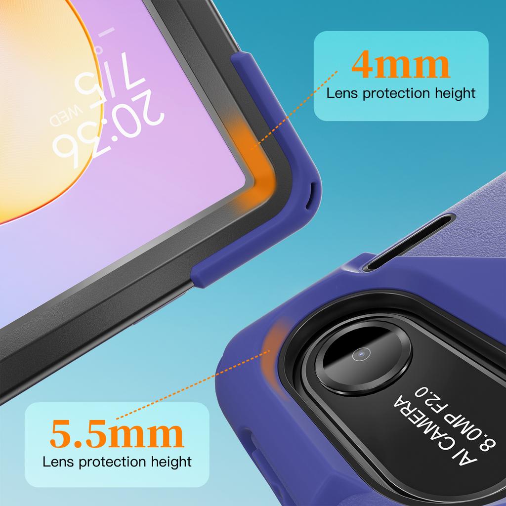 Kickstand Case for iPad 9.7-inch (2018)/(2017)/iPad Pro 9.7 Inch (2016)/iPad Air 2 PC + Silicone