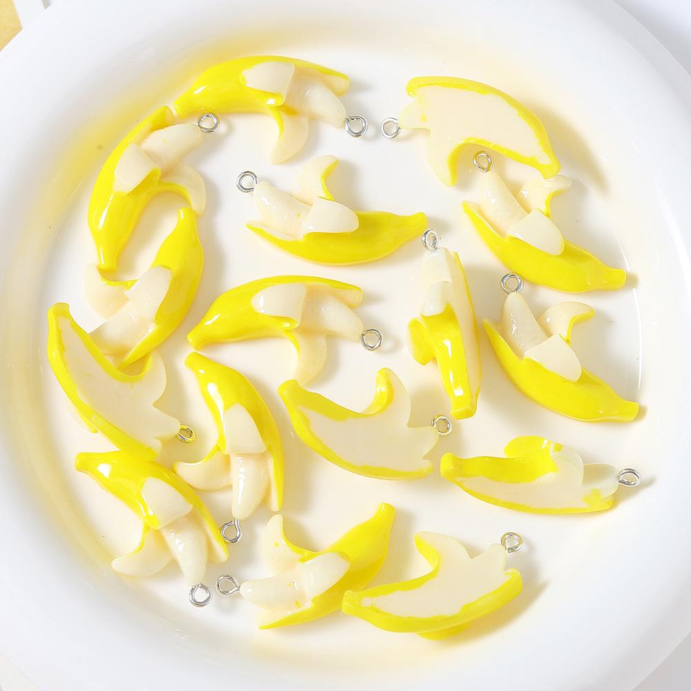 Resin Fruit Miniature DIY Accessories: Earrings, Keychains, Phone Cases, and Bag Pendants