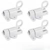 4PC Self-Locking Spring Gate Latch Aluminum Alloy Safety Bolt Lock for Wooden Fence Pool Gate Cabinet Window