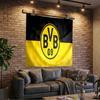 1 szt. Gobelin z logo drużyny piłkarskiej Bvb 09, Gobelin o unikalnym wzorze, Dekoracja ścienna do sypialni, salonu, pokoju zabaw, Ciepłe prezenty świąteczne dla fanów