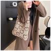 Knit Bag Retro Woven Bag Shoulder Bag Fashion Sweet Lazy Style Large Capacity Tote Bag Everything Casual