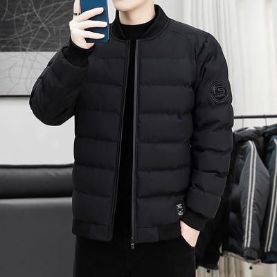 Down Cotton-padded Jacket for Men's Winter Cotton-padded Jacket Thickened Casual Baseball Collar Winter Clothing Stand-up Collar Warm