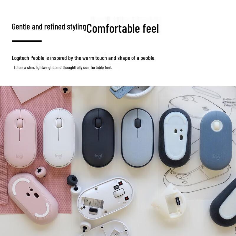 Logitech PEBBLE M350 Wireless Bluetooth Mouse