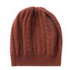 Chapeau en tricot 100% laine chaude unisexe pour l'automne et l'hiver - Casquette décontractée, anti-froid, polyvalente, ample pour l'extérieur