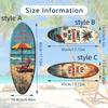 Summer Wooden Surfboards Wall Decor Colorful Beach Decor Wall Art  Bar Cafe Decor