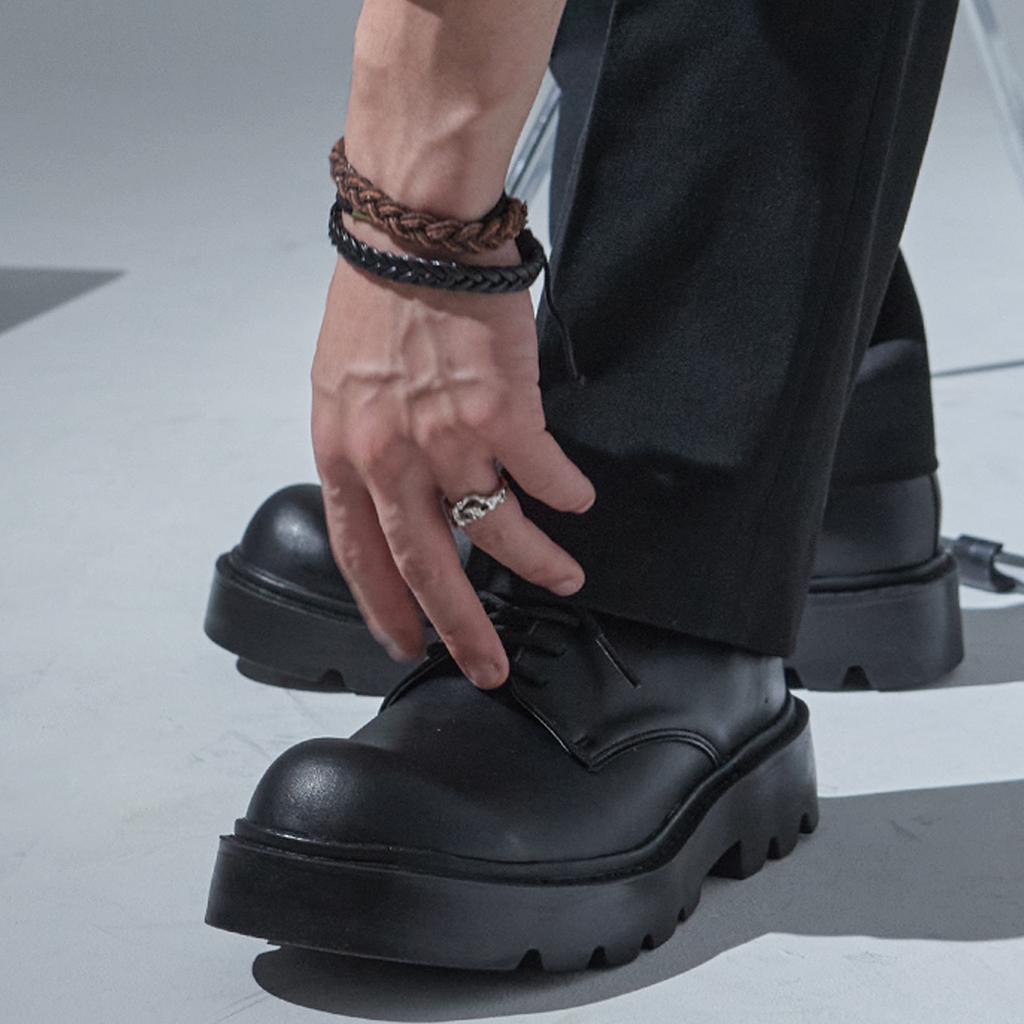 [PASCOROZEN] JC1301 Venice 4 Hole Derby Shoes Black, JC1301, 7000030342, Popular Korean Shoes