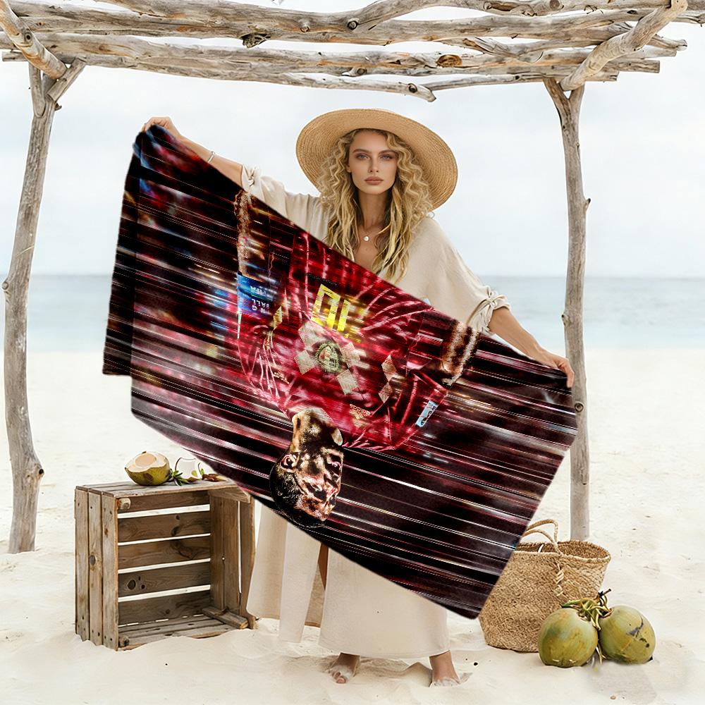Ronaldo's Legacy Beach Towel Quick-Dry Soft Microfiber Comfortable Lightweight