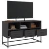 Vidaxl Szafka Pod Telewizor, Czarna, 100,5X39X60,5 Cm, Stalowa