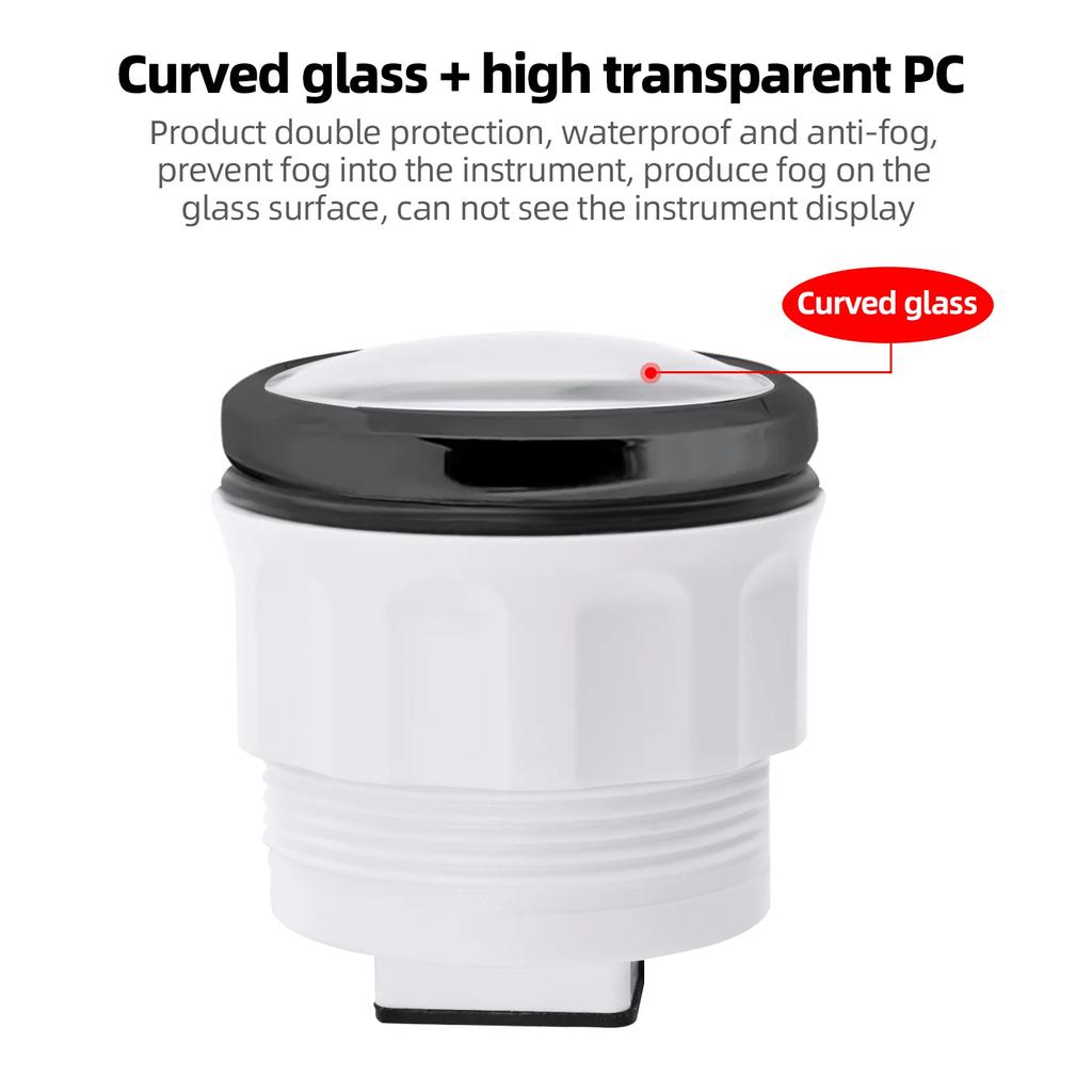 52mm Water Temp+Oil Pressure+Voltmeter with Alarm Waterproof Multi 3 IN 1 Gauge 10Bar Oil Pressure for All Car Boat Yacht 12V24V