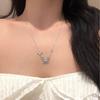 Elegant Butterfly Pendant Necklace Women - Sterling Locket Chain With D-Color Moissanite Sweet Minimalist Design