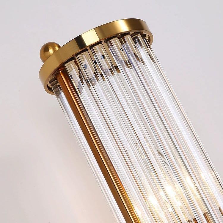 Nordic Crystal Wall Sconce: Elegant Living Room & Bedroom Light Fixture