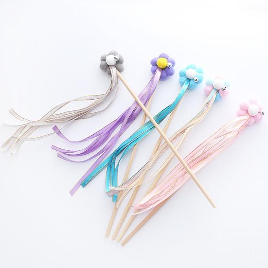 Cat Stick Toy Flower Decor Relieve Boredom Interactive Play Toy Pet Teaser