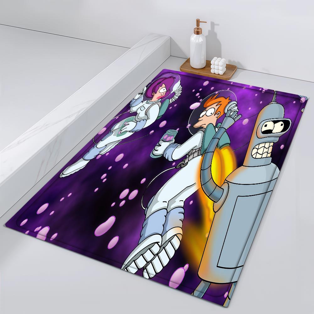 Door Mat Cartoon Bedside F-Futurama Entrance Bath Floor Funny Decoration Corridor Door Mat Carpet Living Room Balcony