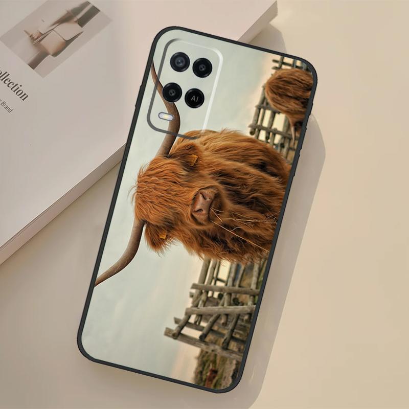 

Highland Cow Animal Case For Oppo A5 Pro A15 A17 A57 A77 A18 A38 A58 A78 A98 A96 A76 A16 A94 A74 A54 A40 A60 A80 OPPO A40 A40m