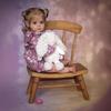 24'' 60 Cm Reborn Baby Doll Maggi Soft Cloth Body Newborn Doll with 3D Painted Skin Toddler Girl Baby Doll Kid Bedtime Lonely Older Man Playmate Toy