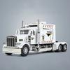 1:24 Trattori Peterbilt 389 Camion Lega Giocattolo Modello Auto Ruote Sterzo Suono e Luci Giocattolo per Bambini Collezionabili Regalo di Compleanno