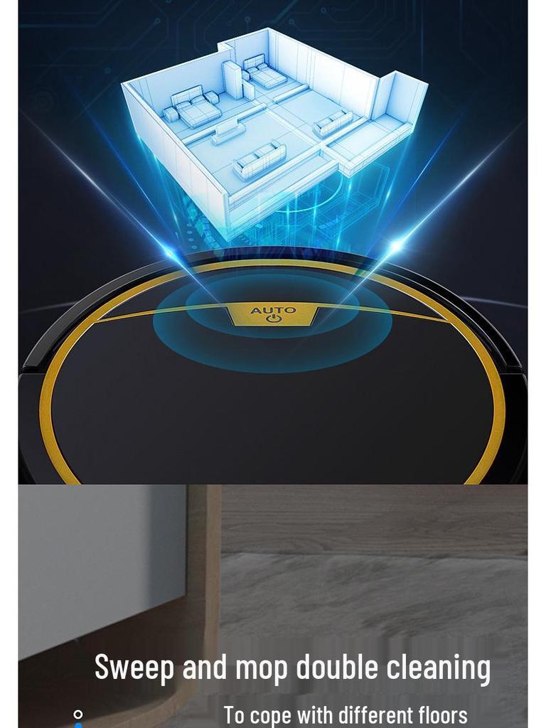 3-in-1 Smart Robot Vacuum: Sweeping, Vacuuming & Mopping with Remote & Water Tank