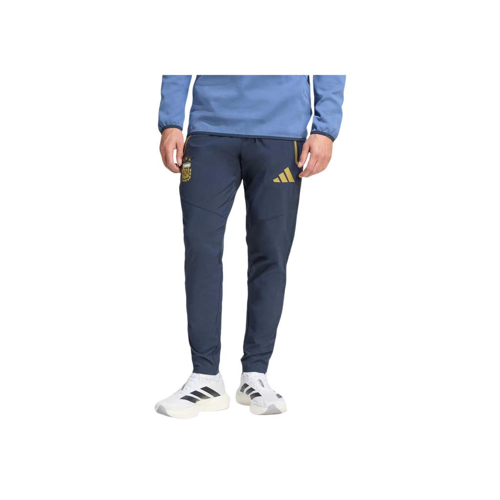 adidas Pantalón de Viaje Argentina Tiro Cómodo Bloque de Color Elástico Pantalón de Fútbol Hombre Pantalón JZ6314