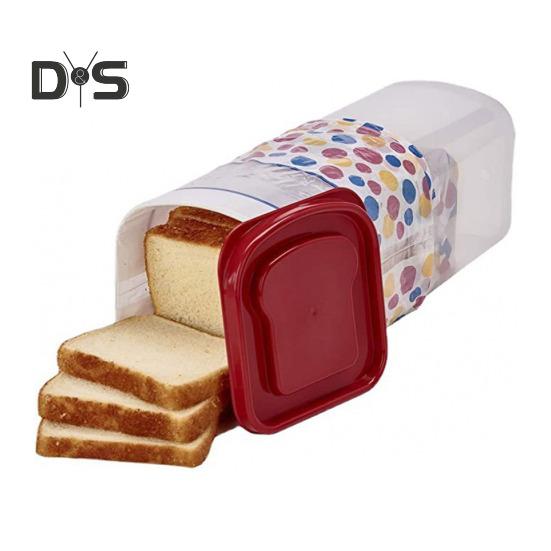 

Коробка для хранения тостов с герметичной крышкой, контейнер для хранения свежего хлеба, многофункциональный диспенсер для хлеба, пластиковый держатель для сэндвичей красный