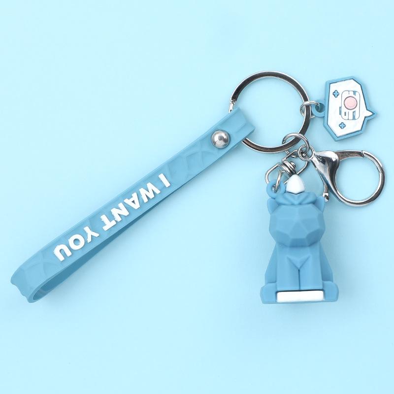 Креативный ПВХ силиконовый геометрический вырез автомобильная сумка кулон брелок подарок — фото 14