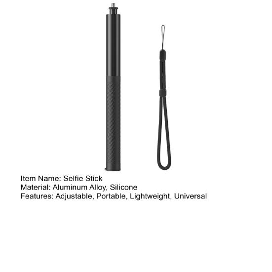 Selfie-Stick Verstellbare Verlängerungsstange Extra Lang Kompaktes Design Tragbar Actionkamera Selfie-Stick Zubehör