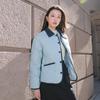 Sancai Plus Size Corduroy Lapel Down Jacket