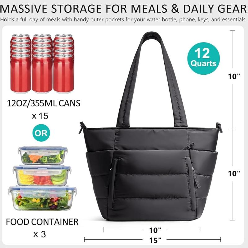 Borsa Pranzo per Donne Gonfia Borsa Pranzo Termica Borsa Tote Frigo
