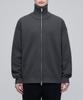 Musinsa Standard Relaxed Ribbed Knit Zip-Up [Gray]