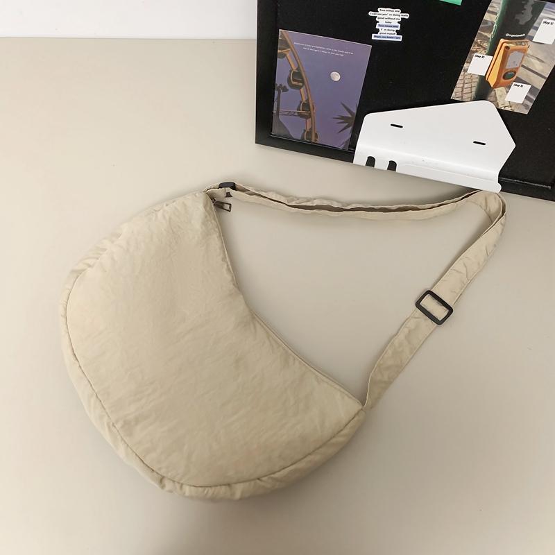 Нейлоновая сумка-хобо женская легкая сумка для мобильного телефона мужская сумка через — фото 15