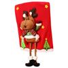 Snowman Santa Claus Elk Deer Chair Cover Christmas Chair Cover Christmas Table Decoration Dining Chair Cover Xmas Party Supplies