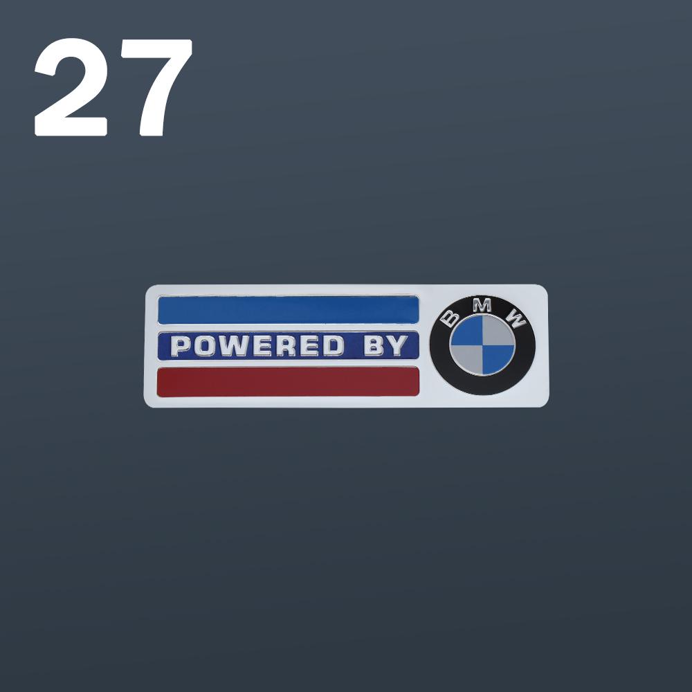 Auto Decoration Stickers 3D Aluminum Car Body Tail Trunk Badge Decals For BMW M Performance M3 M5 Motor Sport Emblem Accessories