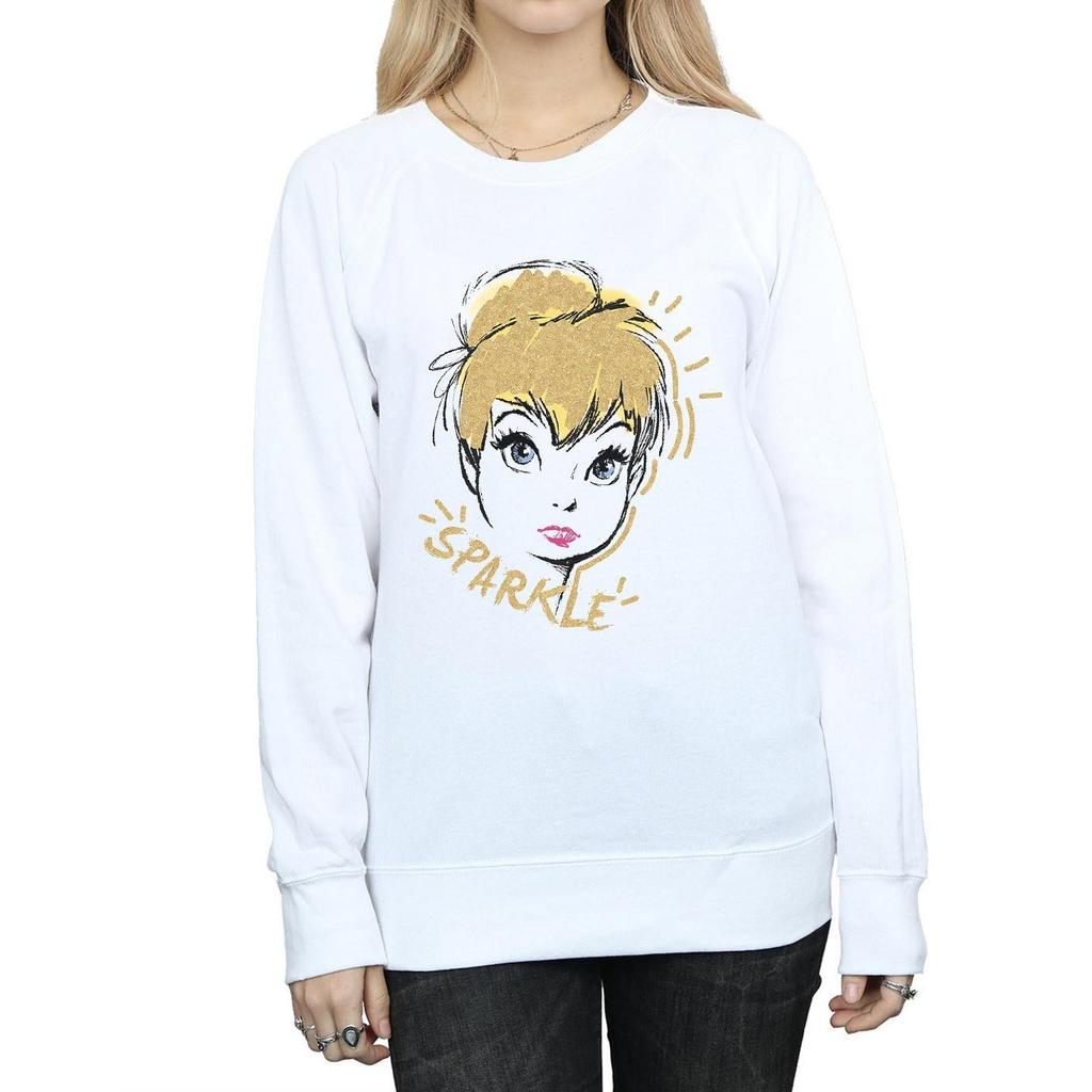 Disney Womens/Ladies Tinkerbell Sparkle Sweatshirt