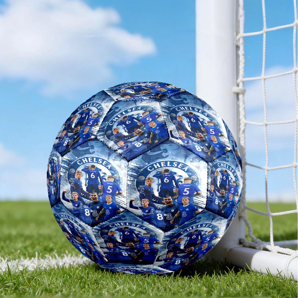 Chel-sea Fc Printed Size 5 Soccer Balls, High-Quality, Anti-Slip, Protective Football, A Unique Gift , Birthdays, Christmas Gifts