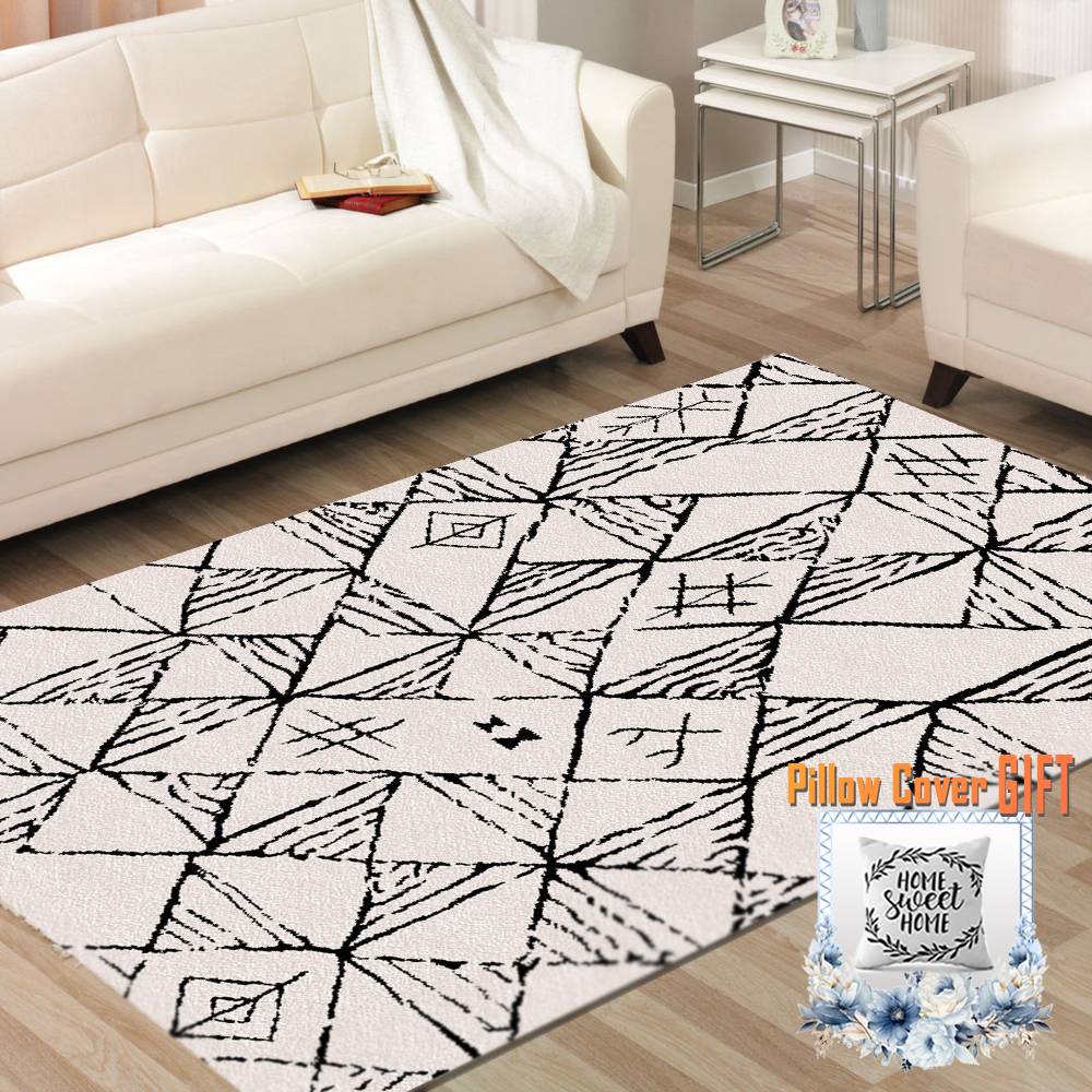 Mosimoso Home H690 Ковер с точечной подошвой и цифровой печатью