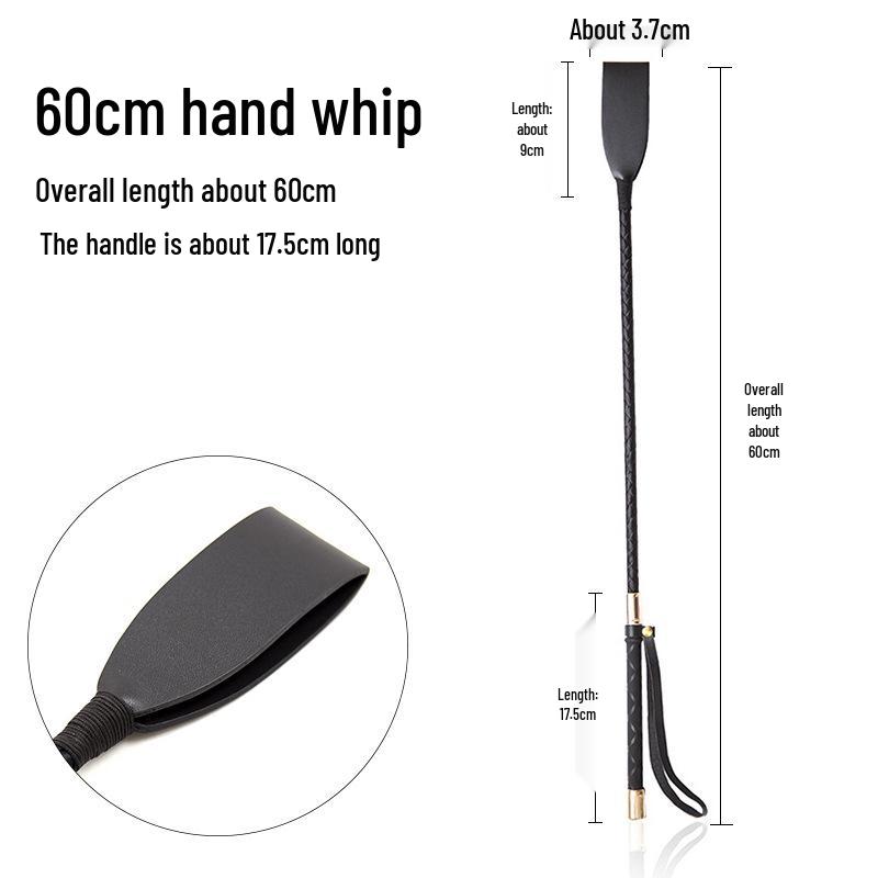 Long Handle Rivet Horsewhip: Erotic Spanking & Discipline Toy