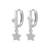 925 Sterling Silver Luxury Quality Jewelry Star Tassel Women's Stud Earrings Ladies Engagement Accessories Prevent Allergies