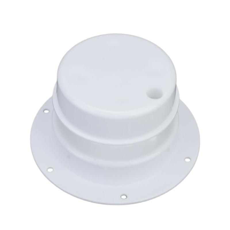 Plastic Marine Vent Cover Kit with Predrilled Flanges, Mesh Screens and Sealant for Recreational Vehicle or Boat Openings