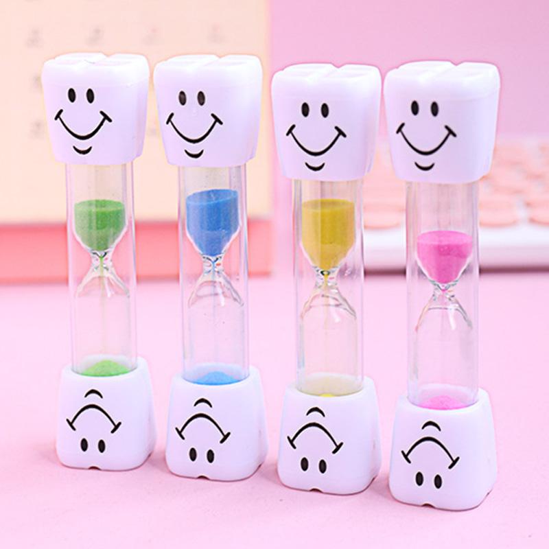 Lovely Smiling Face Hourglass Sand Clock For Cooking Brushing Teeth 3 Minutes Sands Timer Sandglass For Children Kids Gift