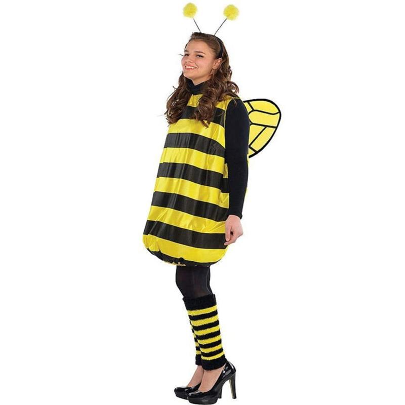 Insect Dressing Up Costumes with Dress, Leg Sleeves and Headband for Kid Adult Birthday Halloween Cosplay Party
